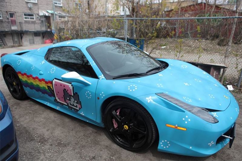 Deadmau5's Nyan Cat Ferrari 458 Italia