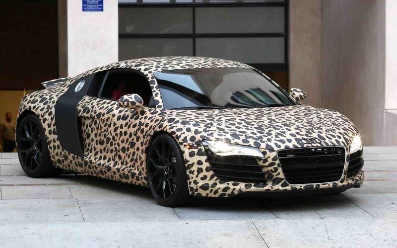 Justin Bieber's Leopard-Print Audi R8