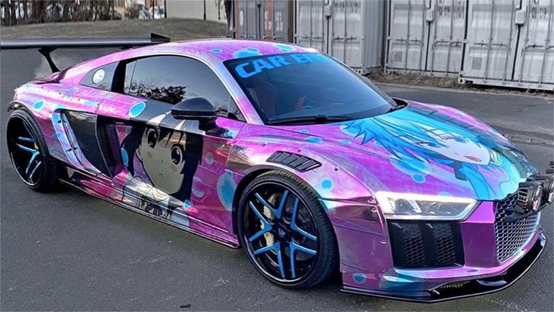 Lil Uzi Vert's Chrome-Wrapped Anime Bugatti Veyron