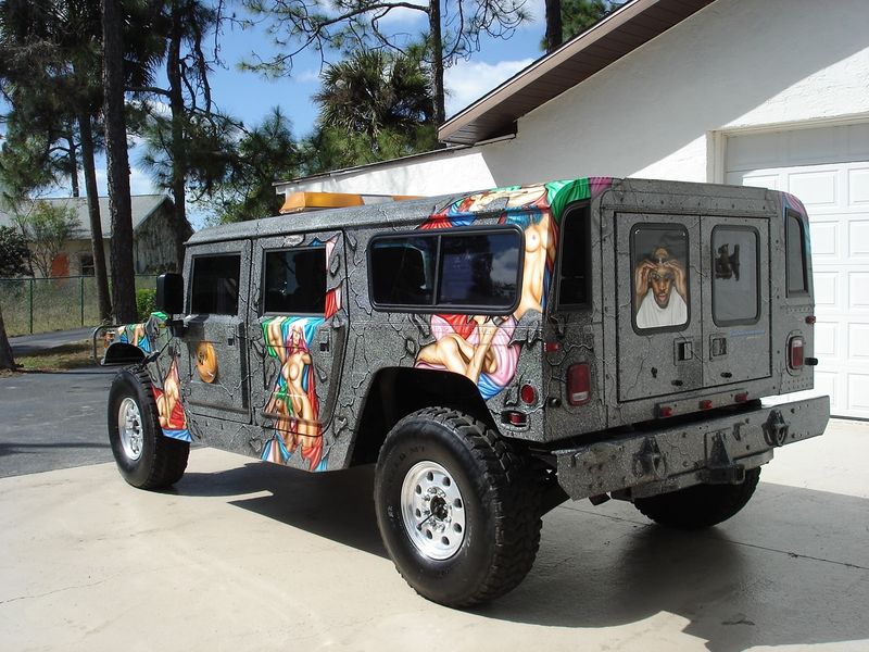 Dennis Rodman's Graffiti Hummer H1